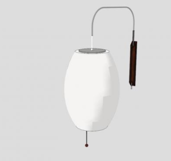 现代白色壁灯SU模型下载_sketchup草图大师SKP模型