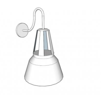 现代客厅壁灯SU模型下载_sketchup草图大师SKP模型