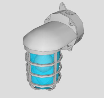 海洋壁灯灯具SU模型下载_sketchup草图大师SKP模型
