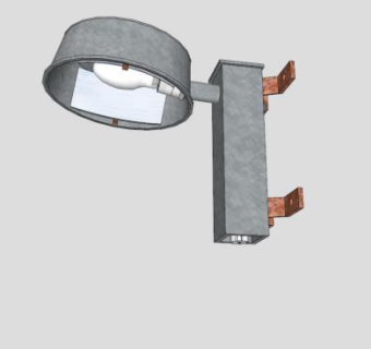 汞汽灯夹具壁灯SU模型下载_sketchup草图大师SKP模型