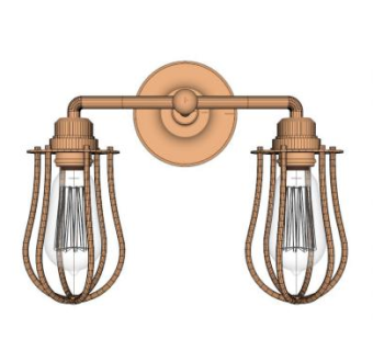 卧室铜壁灯SU模型下载_sketchup草图大师SKP模型