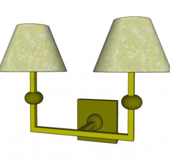 现代卧室壁灯SU模型下载_sketchup草图大师SKP模型