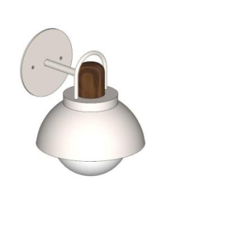 现代圆弧客厅壁灯SU模型下载_sketchup草图大师SKP模型