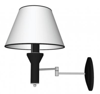 现代简约卧室壁灯SU模型下载_sketchup草图大师SKP模型