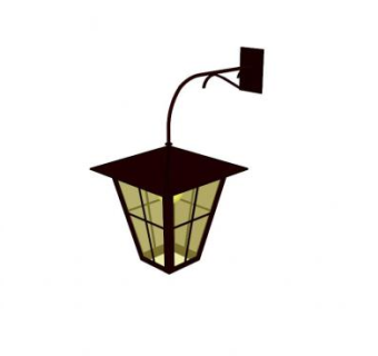 仿古阳台壁灯SU模型下载_sketchup草图大师SKP模型