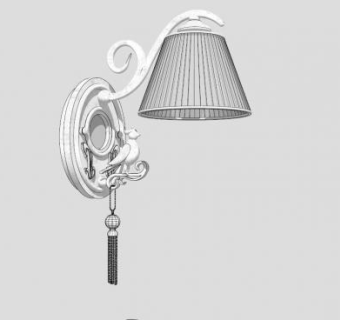 欧式壁灯床头灯SU模型下载_sketchup草图大师SKP模型