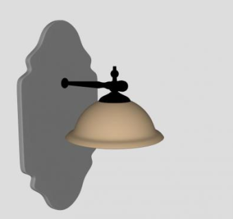 美式壁灯复古灯具SU模型下载_sketchup草图大师SKP模型