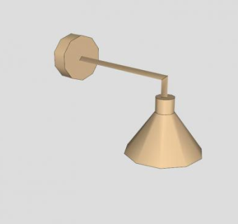 金属壁灯墙灯SU模型下载_sketchup草图大师SKP模型