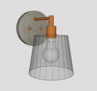 现代床头灯灯具SU模型下载_sketchup草图大师SKP模型