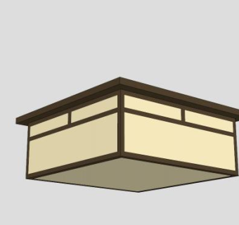 教会风格天花板吸顶灯SU模型下载_sketchup草图大师SKP模型