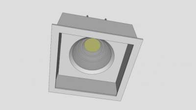 现代白色吸顶灯SU模型下载_sketchup草图大师SKP模型