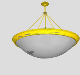 费尔法克斯天花板垂饰顶灯SU模型下载_sketchup草图大师SKP模型