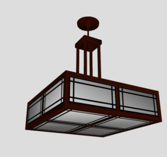 米德兰工艺吊顶吊坠灯具SU模型下载_sketchup草图大师SKP模型