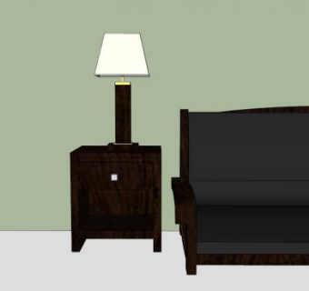 客厅现代台灯SU模型下载_sketchup草图大师SKP模型