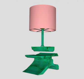 亚克力韩式台灯SU模型下载_sketchup草图大师SKP模型