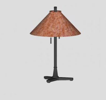 金属时尚台灯SU模型下载_sketchup草图大师SKP模型