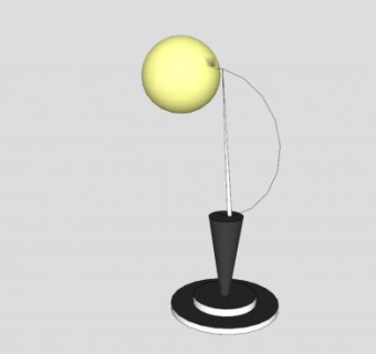 兰佩斑驳落地灯SU模型下载_sketchup草图大师SKP模型
