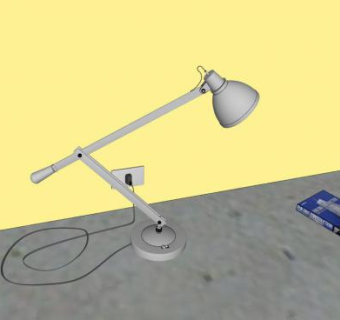 铁艺台灯SU模型下载_sketchup草图大师SKP模型