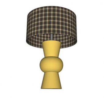 布艺台灯SU模型下载_sketchup草图大师SKP模型