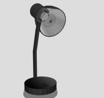 现代黑色台灯SU模型下载_sketchup草图大师SKP模型