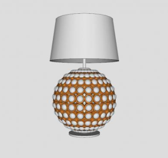 欧式台灯SU模型下载_sketchup草图大师SKP模型