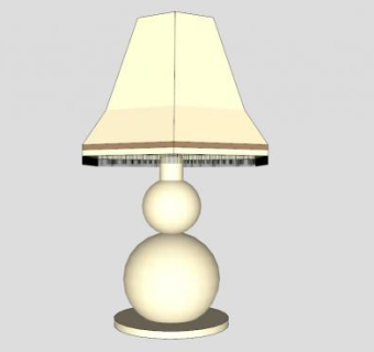 欧式小台灯SU模型下载_sketchup草图大师SKP模型