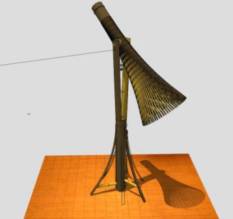 创意竹灯任务灯SU模型下载_sketchup草图大师SKP模型