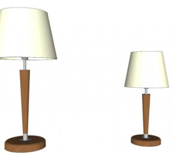 紫砂床头台灯SU模型下载_sketchup草图大师SKP模型