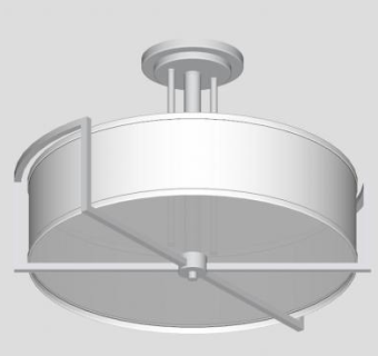 铁艺金属台灯SU模型下载_sketchup草图大师SKP模型