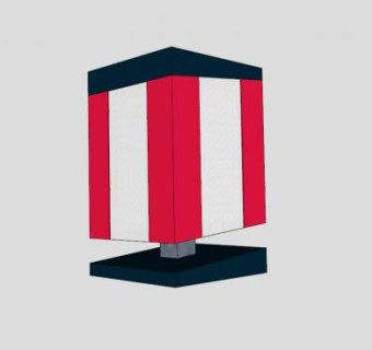 现代创意台灯SU模型下载_sketchup草图大师SKP模型