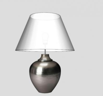 亚克力陶瓷台灯SU模型下载_sketchup草图大师SKP模型