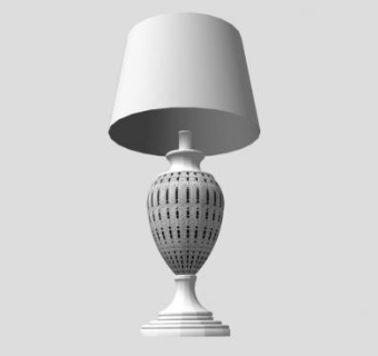 绿屏简欧台灯SU模型下载_sketchup草图大师SKP模型