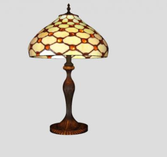 蒂凡尼灯饰台灯SU模型下载_sketchup草图大师SKP模型
