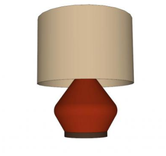 西榆米亚台灯SU模型下载_sketchup草图大师SKP模型