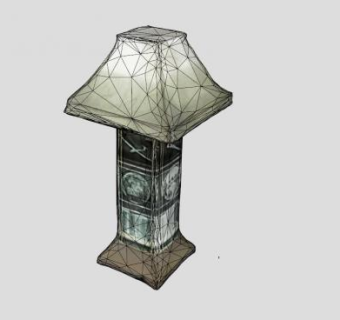 玉石台灯灯具SU模型下载_sketchup草图大师SKP模型