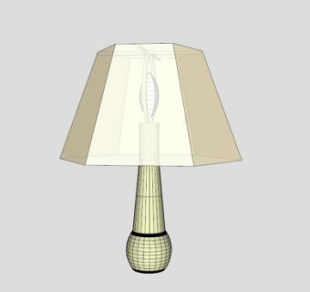亚克力台灯SU模型下载_sketchup草图大师SKP模型