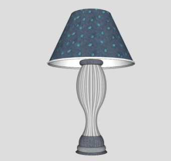 华丽欧式台灯SU模型下载_sketchup草图大师SKP模型