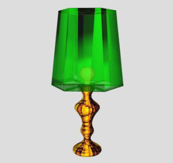 时尚黄金台灯SU模型下载_sketchup草图大师SKP模型