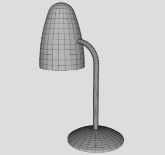 铁艺铝台灯SU模型下载_sketchup草图大师SKP模型