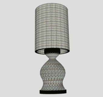 现代艺术台灯SU模型下载_sketchup草图大师SKP模型