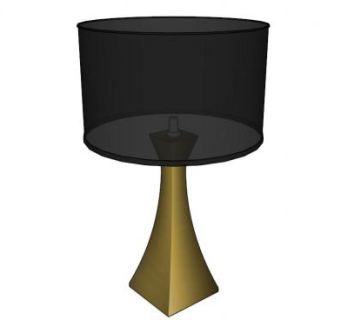 简约时尚台灯SU模型下载_sketchup草图大师SKP模型