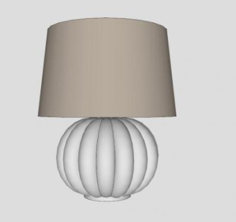 现代海胆台灯SU模型下载_sketchup草图大师SKP模型