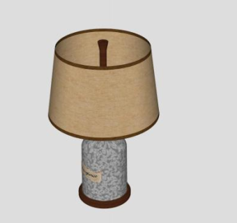 格兰丁台灯SU模型下载_sketchup草图大师SKP模型