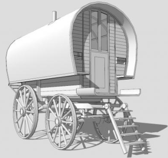 欧式风格马车的SU模型_su模型下载 草图大师模型_SKP模型