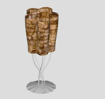 仿古床头台灯SU模型下载_sketchup草图大师SKP模型