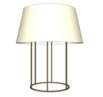 凤凰日索菲台灯SU模型下载_sketchup草图大师SKP模型