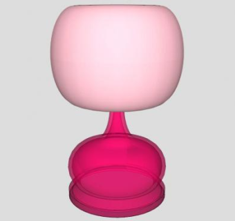 粉红梦想台灯SU模型下载_sketchup草图大师SKP模型
