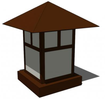 实木任务台灯SU模型下载_sketchup草图大师SKP模型