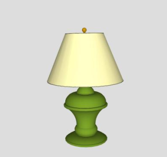 简易陶瓷台灯SU模型下载_sketchup草图大师SKP模型