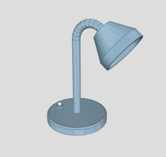 简易拉丝台灯SU模型下载_sketchup草图大师SKP模型